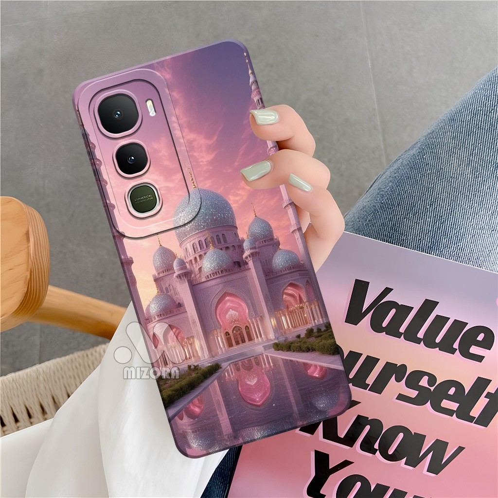 Softcase VIVO Y400 5G 2025 แฟชั่นล่าสุดกรณีมัสยิดกรณี Hp VIVO Y400 5G Pro กล้องซิลิโคน VIVO Y400 5G 