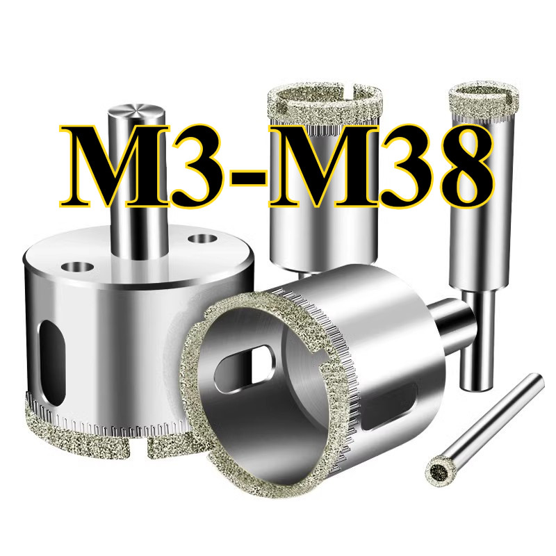โฮลซอเจาะกระจก M3-M38 (YDD-LD-TH)