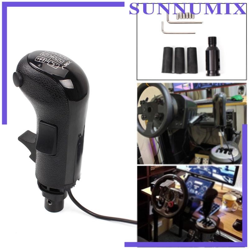 [Sunnimix] USB Truck Simulator Shifter Black Replacement 8mm 10mm 12mm Adapter Compaible PC Sim Raci