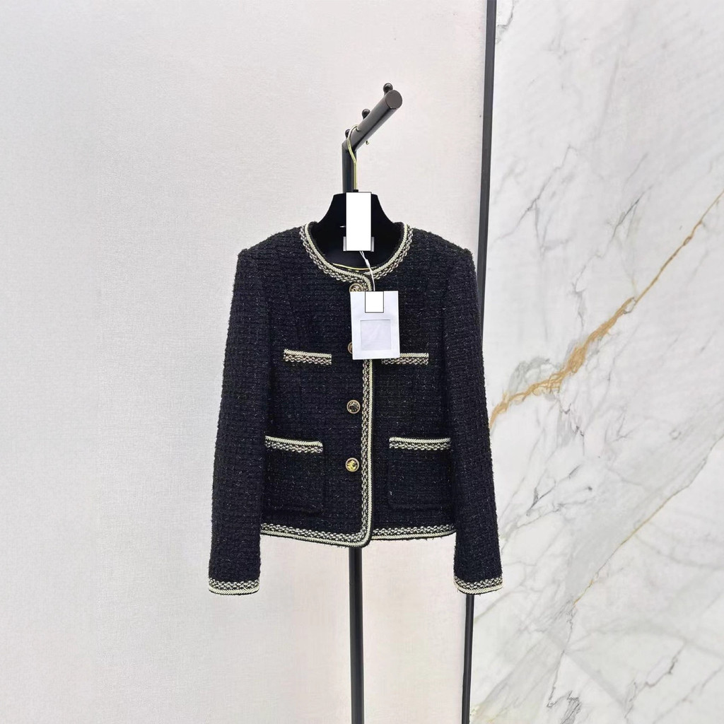 O9IJ CHA# 25Autumn and Winter Women's Clothing Whitening Elegant Temperament Trimmed Design Small Co