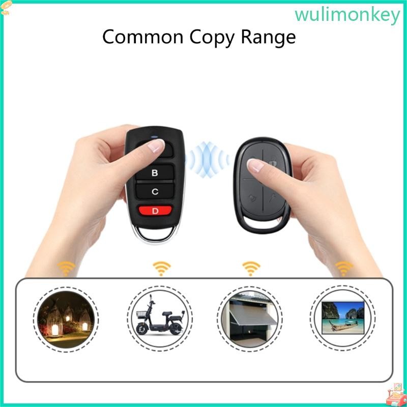WU 4Key Copy รีโมทคอนโทรลพร้อมเปลือกหอย 433MHZ 418MHZ 430MHZ KeyFob รีโมทคอนโทรล Duplicator 3-6dBmTr