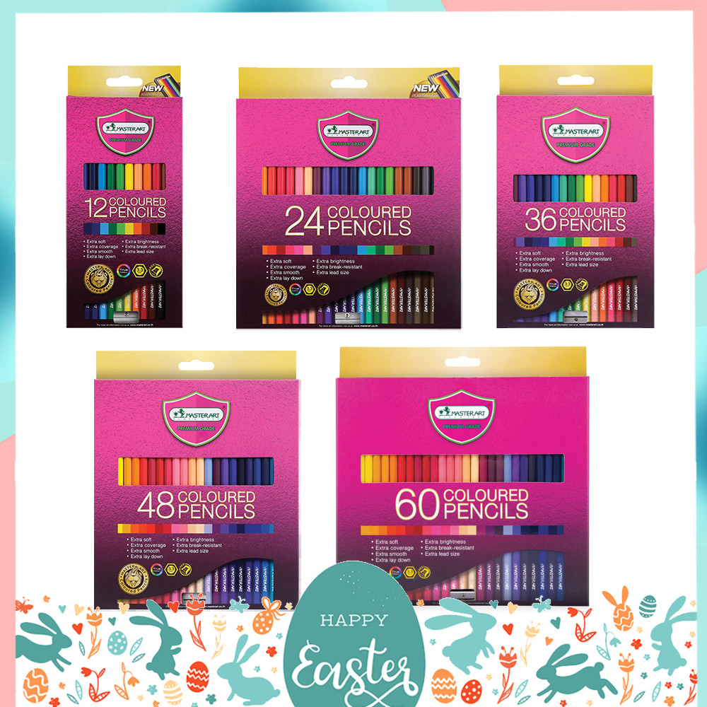 สีไม้ 1 หัว มาสเตอร์อาร์ต รุ่น 12 / 24 / 36 / 48 / 60 Master Art ดินสอสี
