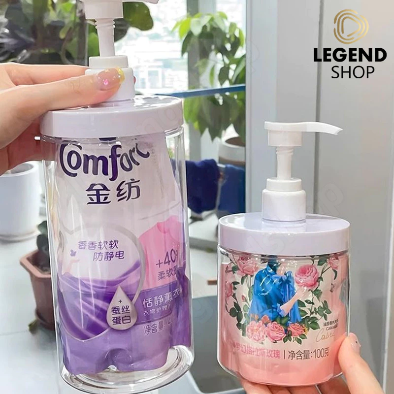 ขวดปั๊มรีฟิลพลาสติก 500ml/1000ml ความจุใหญ่ ปากกว้าง เก็บสบู่เหลว แชมพู โลชั่น พกพาสะดวก thumbnail 6