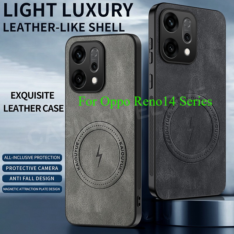 เคสโทรศัพท์สําหรับOppo Reno 14 Pro F Reno14 F 14FS 4G 5G 2025 เคสโทรศัพท์แม่เหล็กกันกระแทกสีสันป้องกันปกหลัง