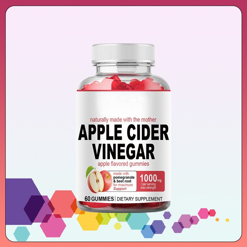 Apple Cider Vinegar Gummies ทำความสะอาดและล้างพิษ ส่งเสริมการเผาผลาญ