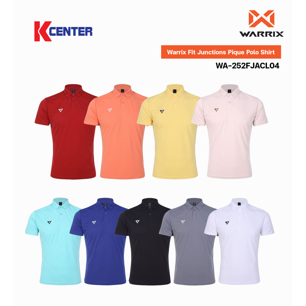 Warrix Fit Junctions Pique Polo Shirt เสื้อโปโล รุ่น (WA-252FJACL04)
