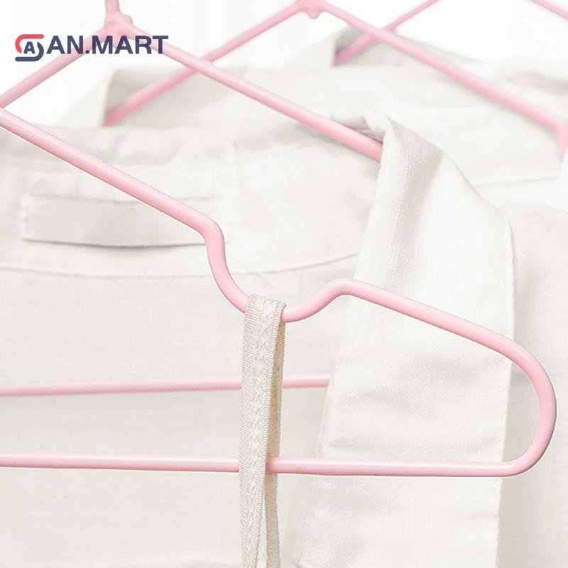Newwellknownnice ไม้แขวนเสื้อหนาในครัวเรือน Traceless Simple Coat Hanger โลหะผู้ใหญ่เด็กลื่น Notch Coat ไม้แขวนเสื้อ TH