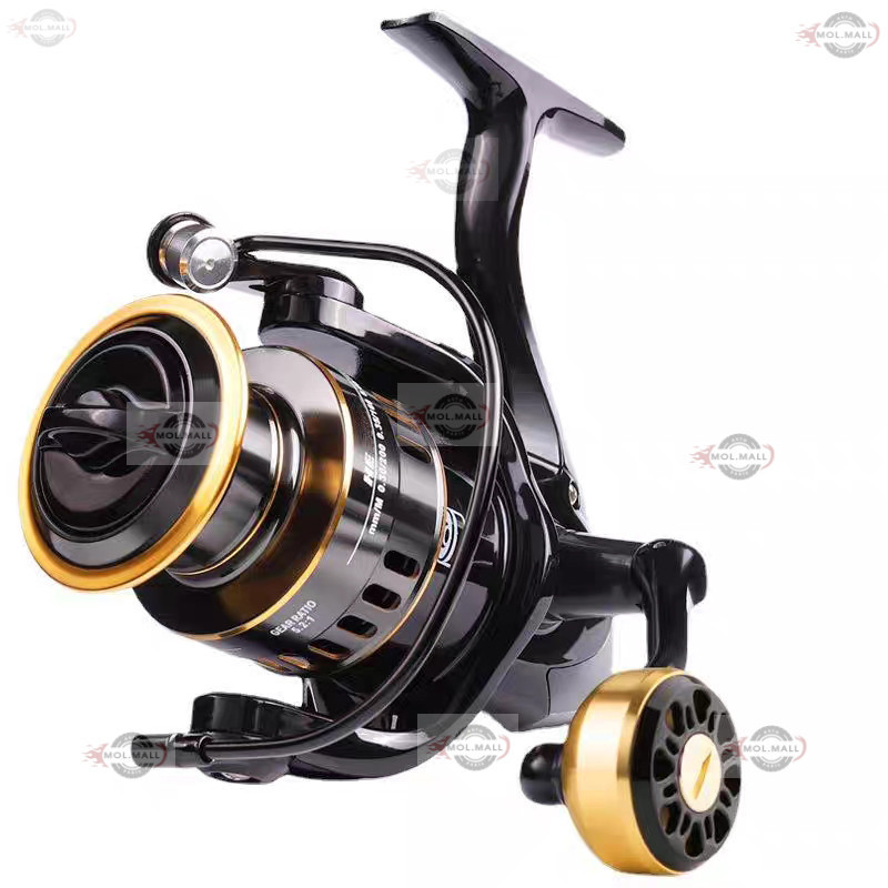 รอกตกปลา รอกตกปลาสปินนิ่ง รอกตกปลาหมาป่า ด้ามลูกบอลโลหะ เรียบ รอกตกปลาทะเล fishing reel spinning reel