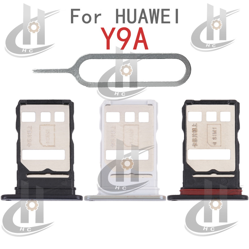 สําหรับ Huawei Y9A ถาดซิมการ์ดผู้ถือช่องใส่การ์ด Reader SD Slot อะแดปเตอร์อะไหล่