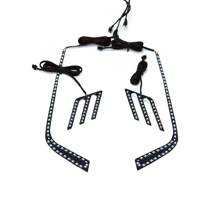 บรรจุภัณฑ์เดิมสไตล์ใหม่ Led RGB halo ชุดไฟหน้าสําหรับ Ford Ranger PX2 / PX3 Wildtrak Mustang สไตล์โป