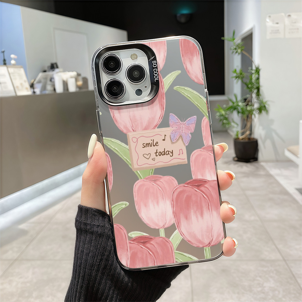 🌹เคสมือถือ โรแมนติก ดอกกุหลาบเคสสำหรับโอปโป Case OPPO A31 A15 A17 A3s A38 A16 A5s A7 A55 A54 A57 A74 A77 A78 A58 A98 A96 - รูปที่ 3