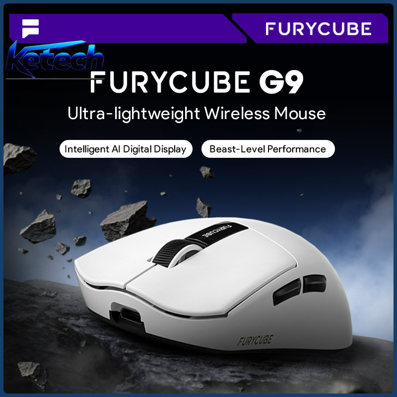 Furycube G9 เมาส์สําหรับเล่นเกมเมาส์บลูทูธ Gamer PAW3311 เมาส์ไร้สายน้ําหนักเบาแบบชาร์จไฟได้สํานักงา