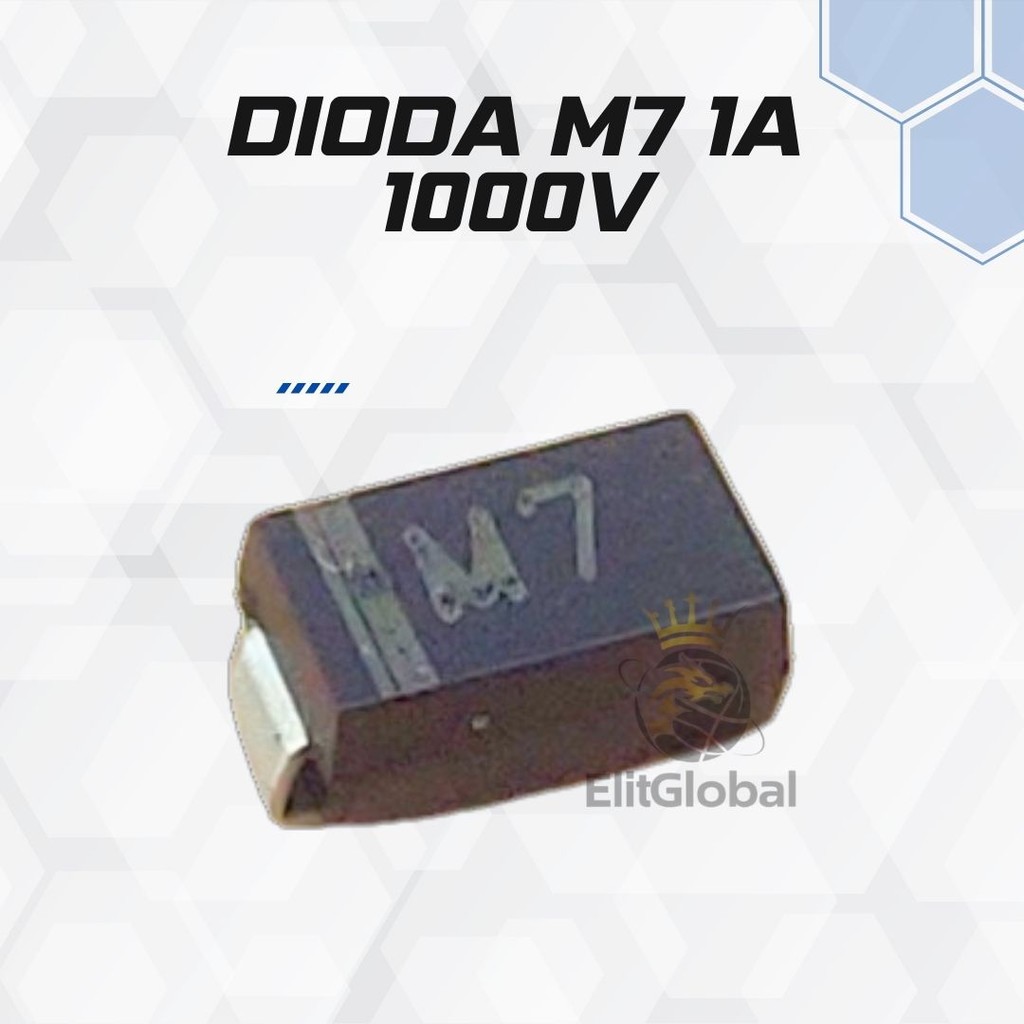 ไดโอด M7 1A 1000V | รุ่น SMD ของ 1N4007