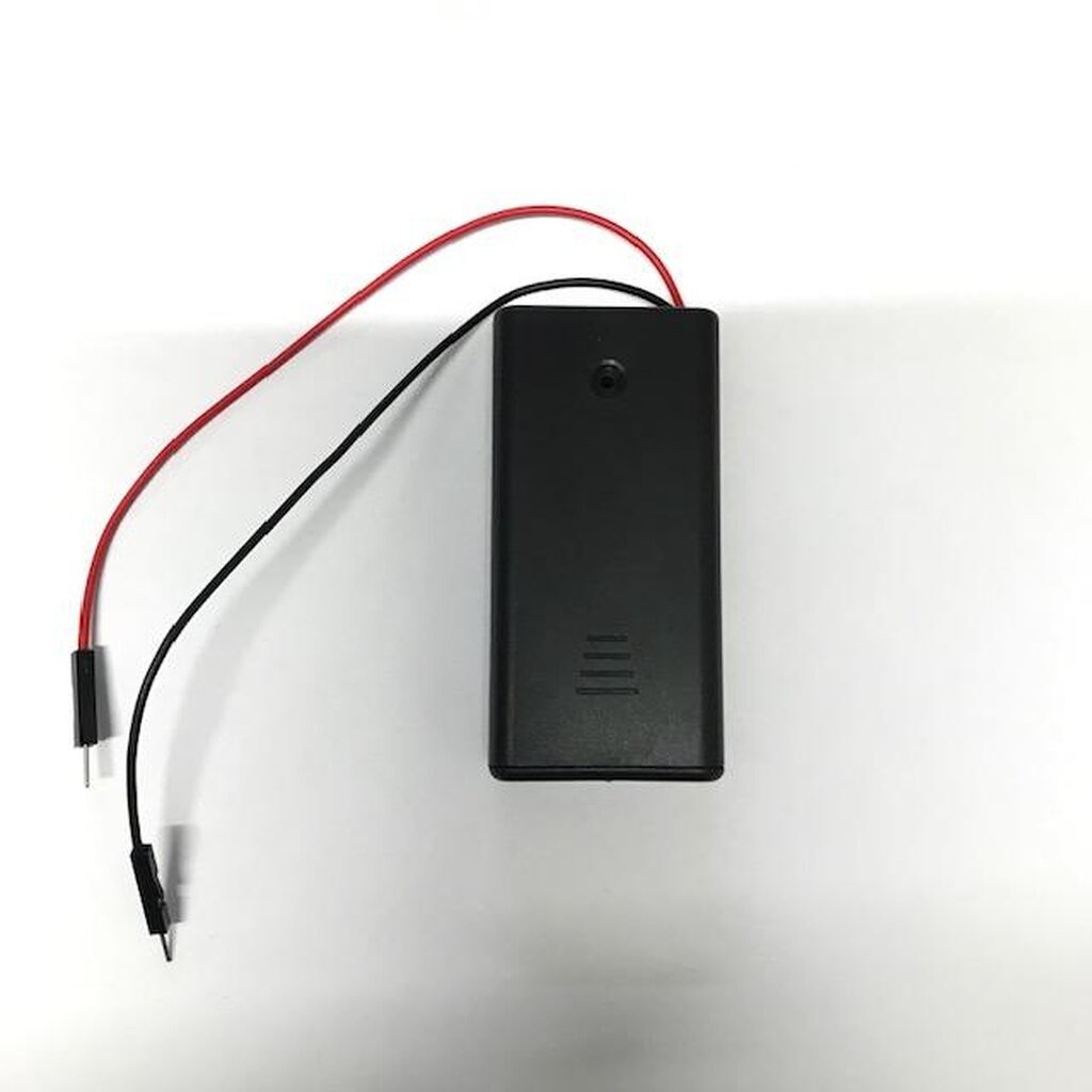 รางถ่าน AA 2 ก้อนพร้อมสายที่มีหัวต่อแบบ IDC AA 2-IDC