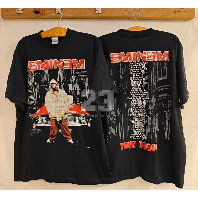[ 23 ] EMINEM AMERICA TOUR 2000 deadstock เสื้อวินเทจ เสื้อทัวร์ วงร๊อค  vintage shirt