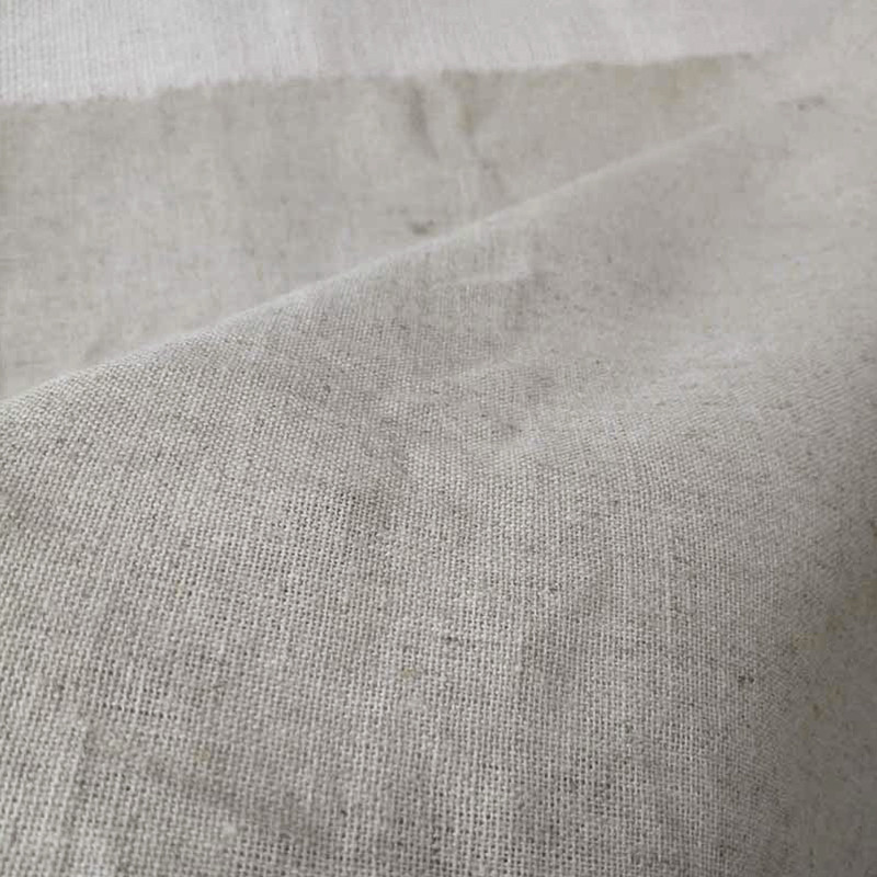 1#亚麻ZAKKA风韩式日式本色棉麻灰色亚麻棉布料手工布清仓半米价