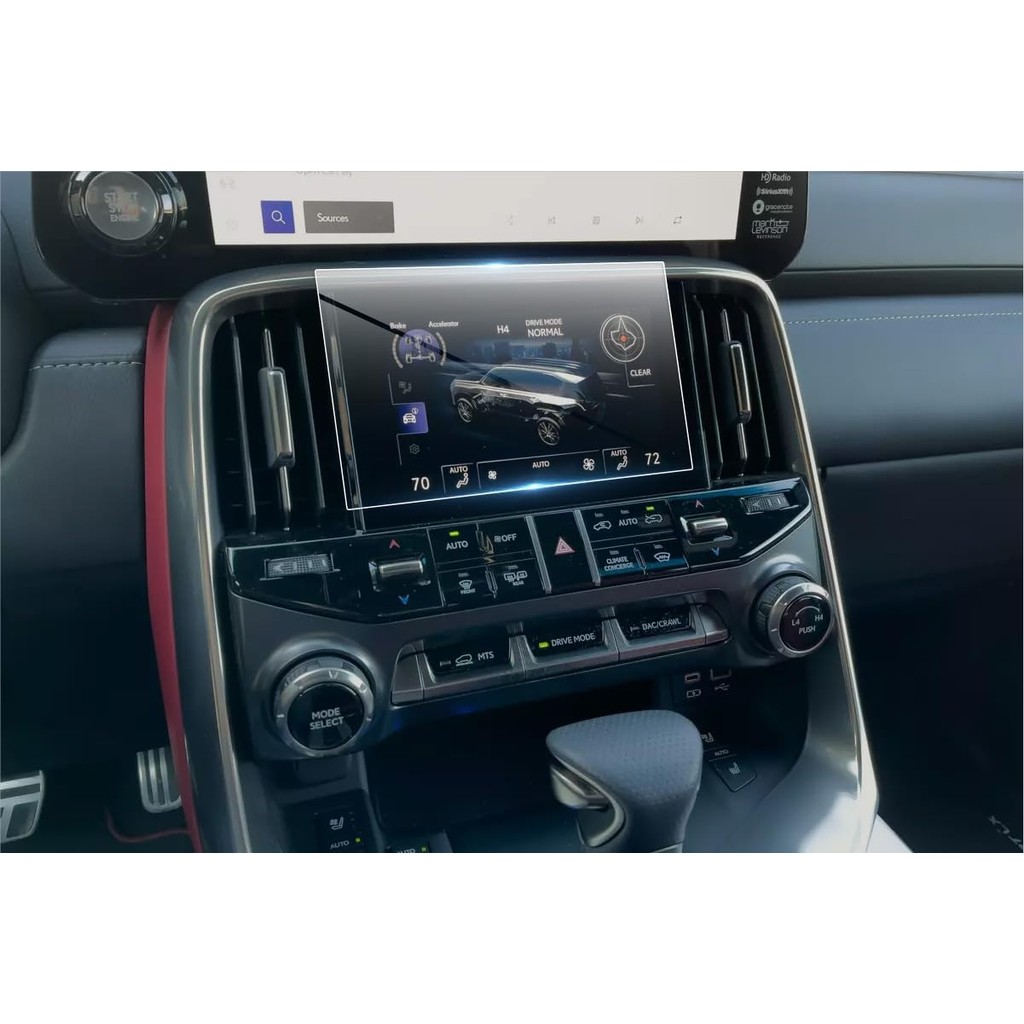 ตัวป้องกันหน้าจอสําหรับ 2023 2024 Lexus LX600 Lower Display,Anti Scratch,Shock-Resistant,Premium Acc