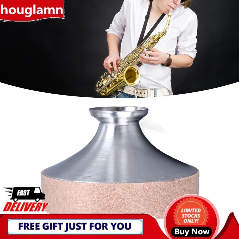 Houglamn Houglamn Saprano Saxophone Mute Dampener Filter เพื่อการเล่นได้ง่ายยิ่งขึ้นด้วยการออกแบบที่