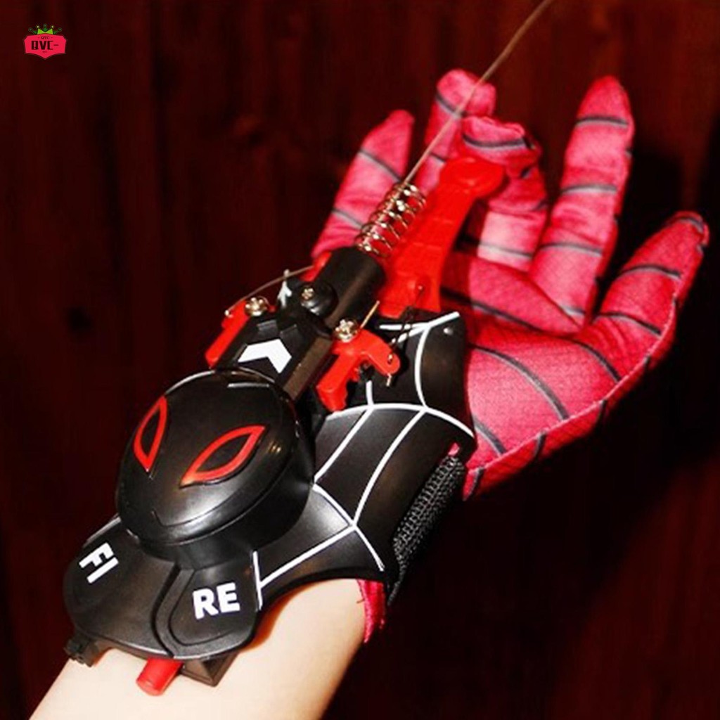 ไฟฟ้า Spider Web Shooter ของเล่น Auto Rewind Web Shooter เครื่องแต่งกายของเล่นสนุกกิจกรรมกลางแจ้งของ