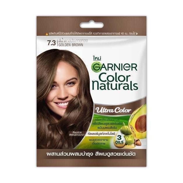 ใหม่ สีย้อมสีผม การ์นิเย่  [1 ซอง] คัลเลอร์ แนทเชอรัลส์ Garnier Hair Color Naturals - 6