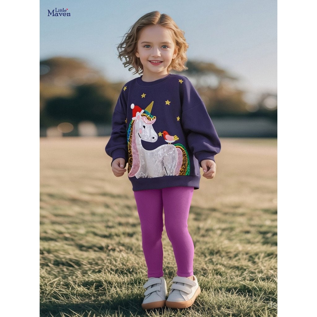 Little maven Children's Clothing Source Factory Autumn New Girls' Outfit European and American Style