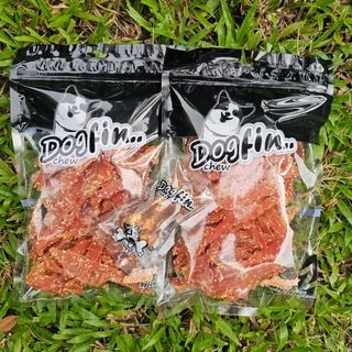 Dogfin ไก่อบแห้งขนาด 350 กรัม โปร 2 ถุง (700 กรัม) พร้อมของแถมเลือกได้ ขนมสำหรับสุนัขทุกสายพันธุ์
