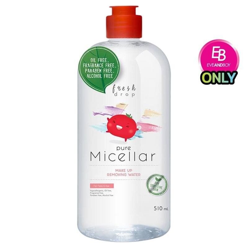 FRESH DROP - Pure Micellar Make-Up Removing Water Hydrate Formula (510ml.) คลีนซิ่ง ใบหน้า ผิว