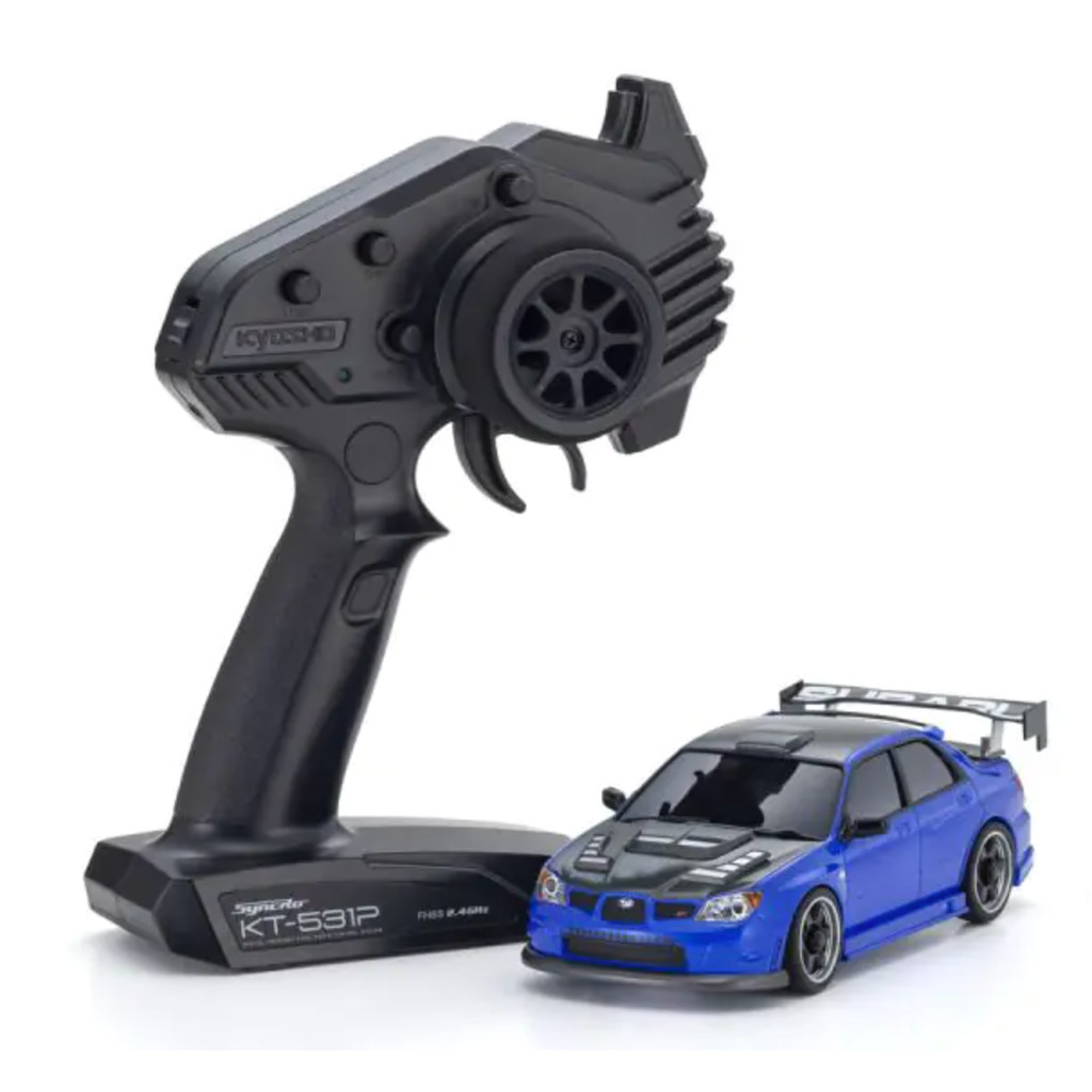 KYOSHO  MINI-Z AWD SUBARU IMPREZA with Aero kit and CFRP hood Metallic Blue 32653BL ศูนย์ไทย