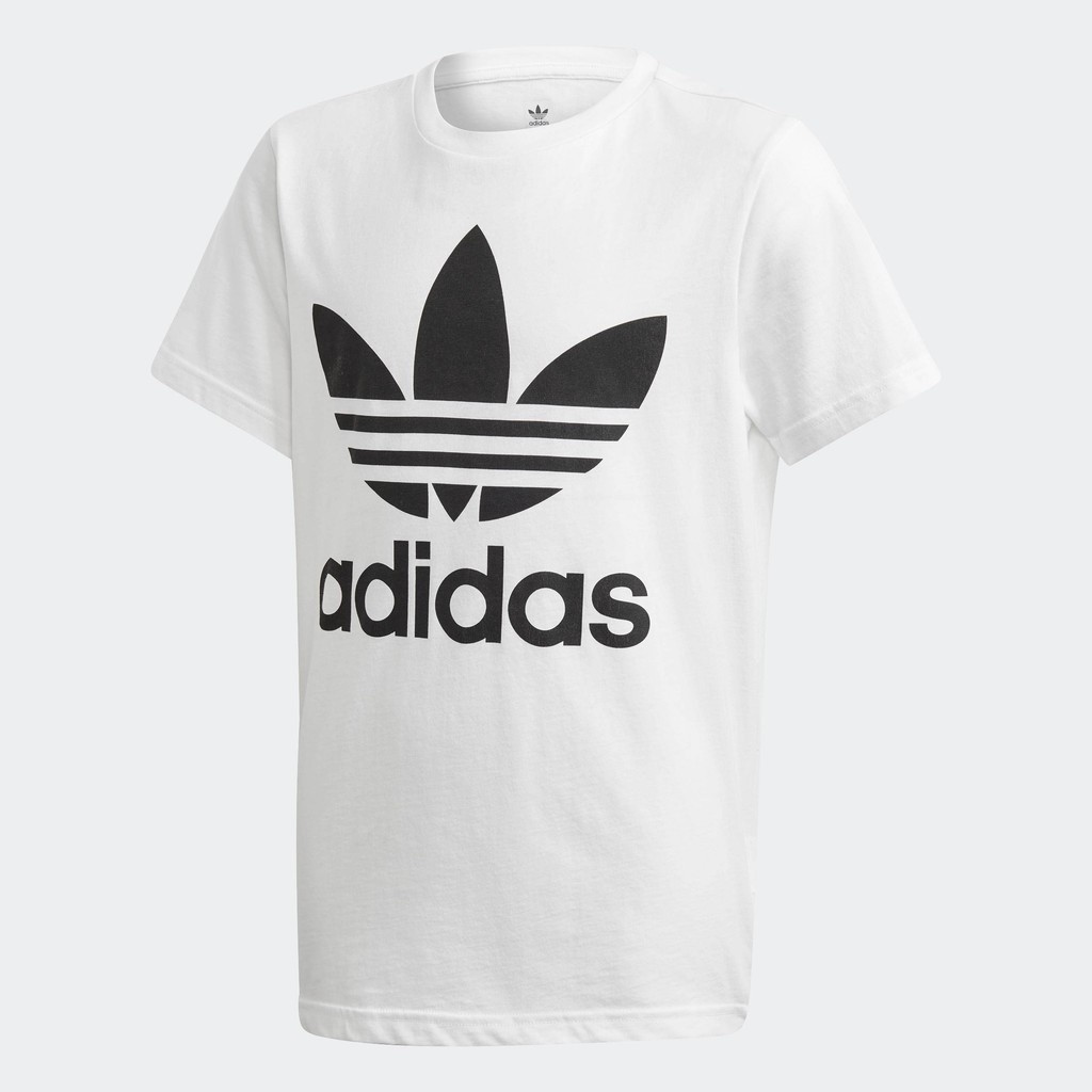 adidas ไลฟ์สไตล์ เสื้อยืด Trefoil เด็ก สีขาว DV2904