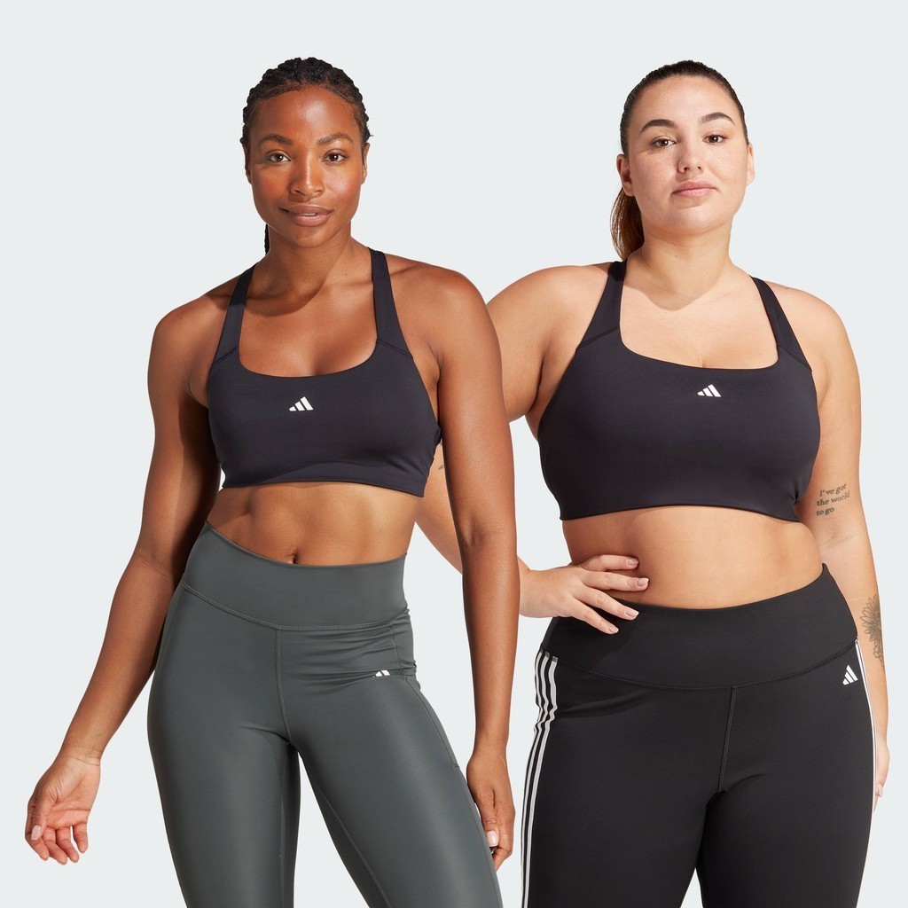adidas Gym & Training สปอร์ตบราซัพพอร์ตระดับปานกลาง Powerimpact ผู้หญิง สีดำ IQ3360