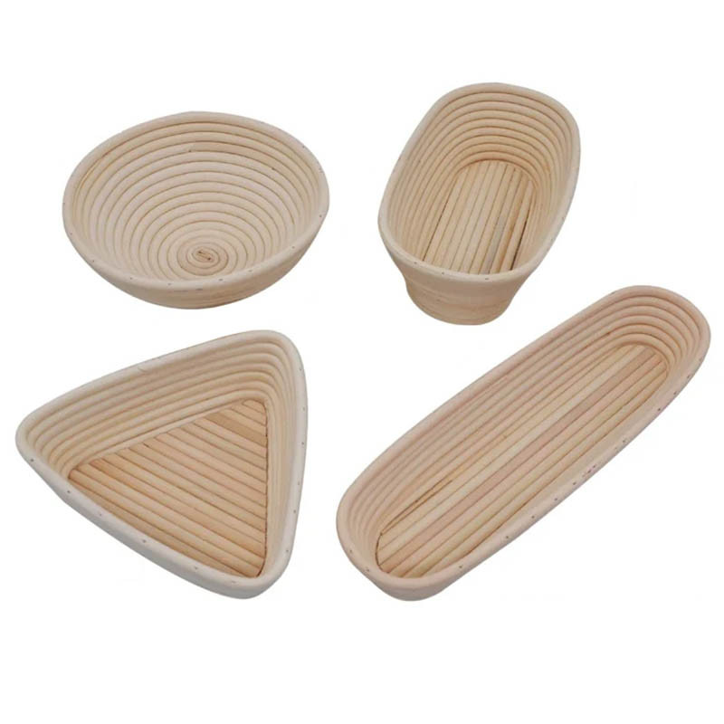 UPORS Rattan Bread Proofing Basket Natural Oval Rattan Wicker Dough Fermentation Sourdough Banneton 