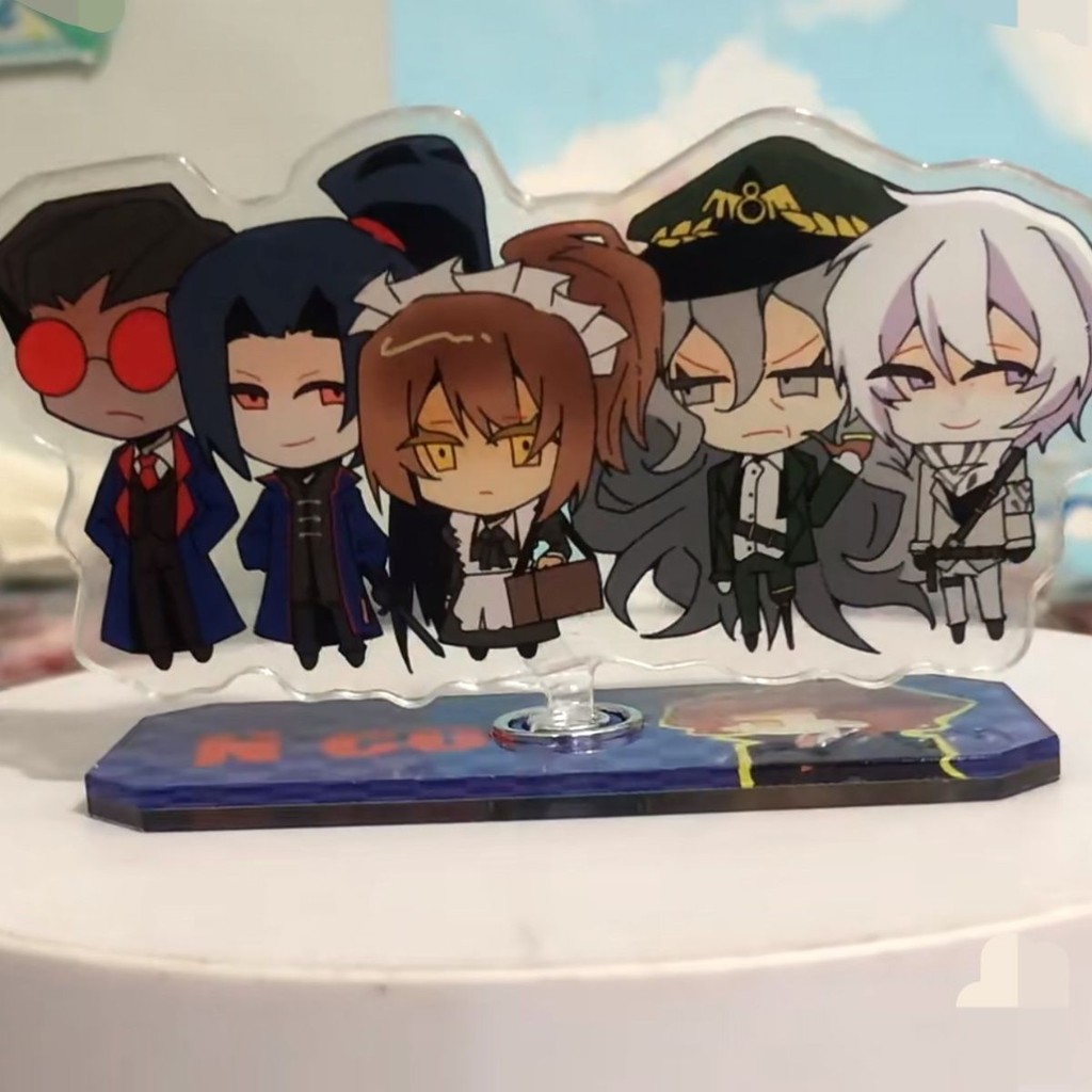 กุญแจอนิเมะยืนของบริษัท Limbus ‌Ishmael Hong Lu Men Key Chain สําหรับผู้หญิงการ์ตูนสร้างสรรค์รูปอะคร