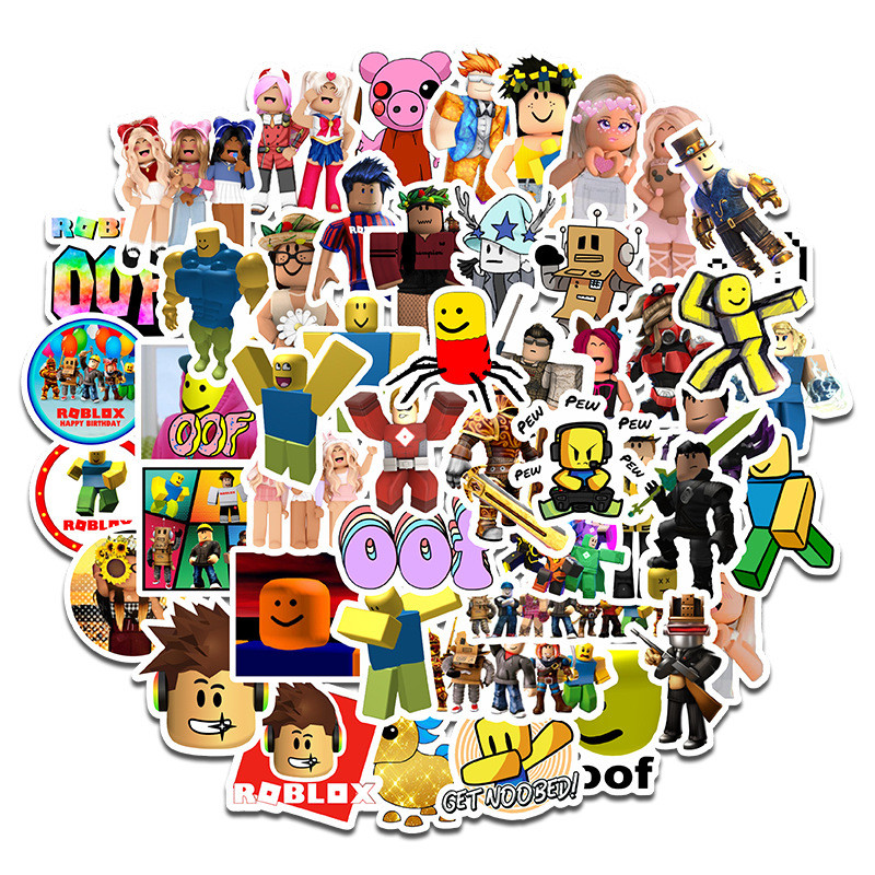 💥พร้อมส่ง💥Roblox Game Cute มายคราฟ sticker สติกเกอร์กันน้ำรูปแบบที่แตกต่างกัน สเก็ตบอร์ด