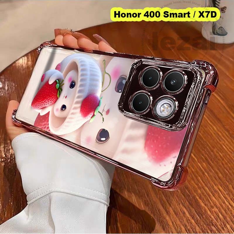 เคสHonor 400 Smart 400Smart 5GเคสHonor X7D X7 dเคส กรณีนุ่มกันกระแทกใสหรูหรา Glitter ออกแบบใหม่
