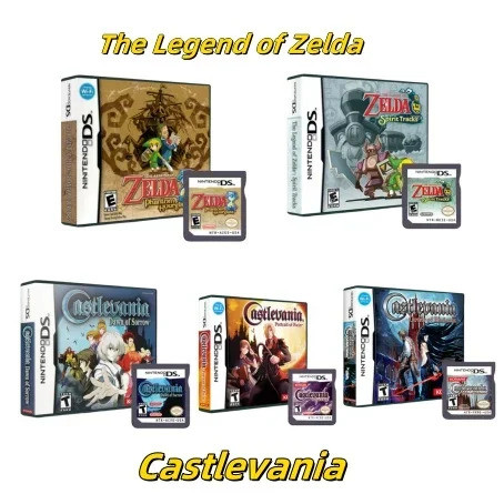 เกม NDS Legend of Zelda Castlevania ซีรีส์กล่องการ์ดเดี่ยวเกมภาษาอังกฤษ