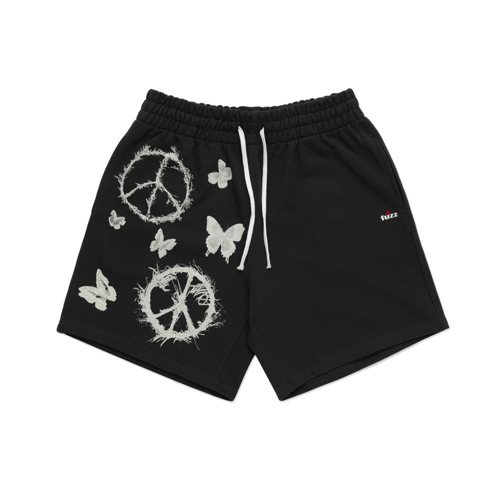 [i4p STUDIO] FUZZ PEACE WORLD SWEAT SHORTS ขาสั้นกีฬา