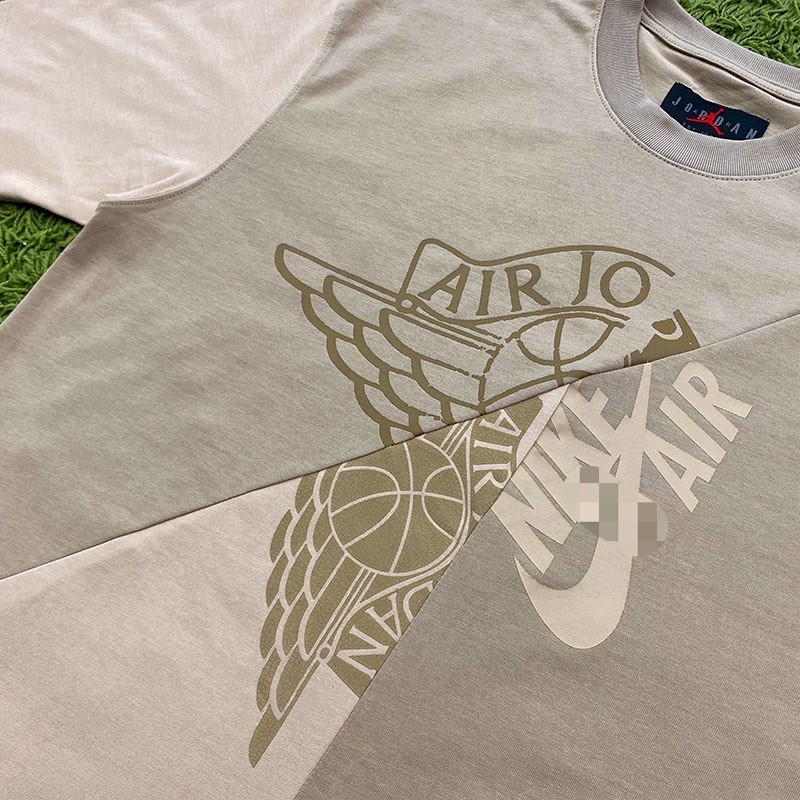 Travis Scott AJ6 TS Co-Branded Same Style Merchandise Street Wear Cactus Stitching เสื้อยืดแขนสั้นผ้