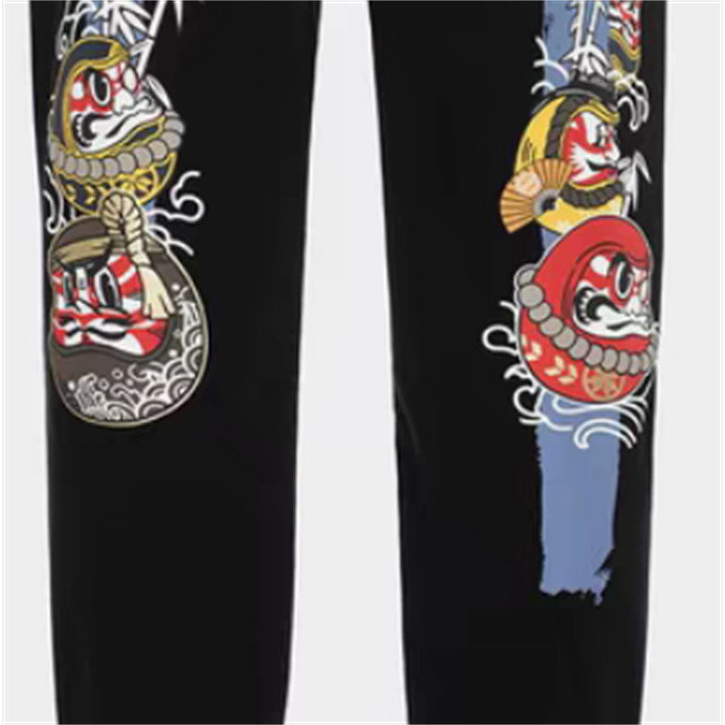 กางเกงวอร์มผ้าฝ้ายขนาดใหญ่ สำหรับผู้ชายและผู้หญิง ยืดหยุ่นได้ด้วยเอวยาง - รูปที่ 5