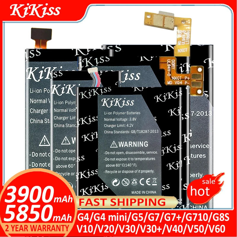 แบตเตอรี่สําหรับ LG V20 G7 G7+ G7ThinQ G710 V40 ThinQ Q710 Q8 V30 V30 + V60 V50 ThinQ V10 G4 H815 H8