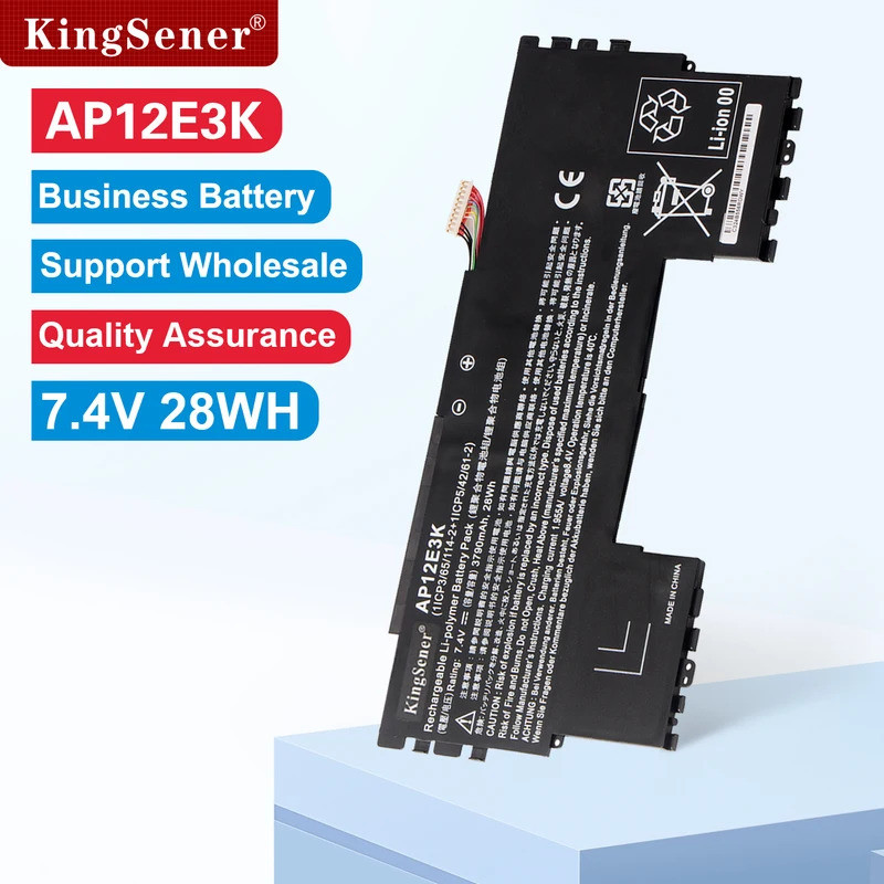 KingSener AP12E3K แบตเตอรี่แล็ปท็อปสําหรับ Acer Aspire S7 S7-191 11 "Ultrabook 1/CP3/65/114-2 1/CP5/