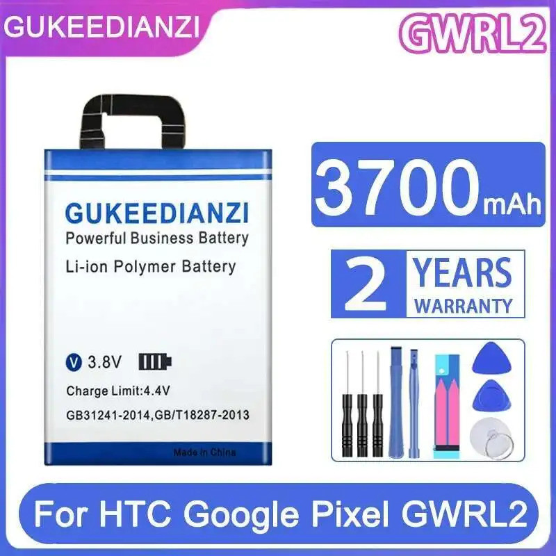 สําหรับ Htc Google Pixel GWRL2 แบตเตอรี่โทรศัพท์มือถือชาร์จเร็วพรีเมี่ยมเปลี่ยน 3700Mah