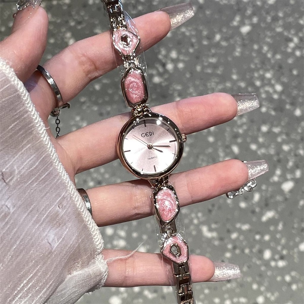 Xihuan สร้อยข้อมือนาฬิกาหญิงสไตล์เกาหลีสไตล์ Preppy High-End 2024 หญิงหรูหรา Niche นาฬิกานักเรียน 6.