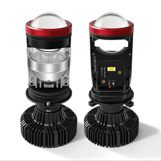 H4 พร้อมเลนส์ LED ไฟหน้ารถ Y7D เลเซอร์ Fisheye ระยะทางแบบบูรณาการ Super Bright Concentrating หลอดไฟไ