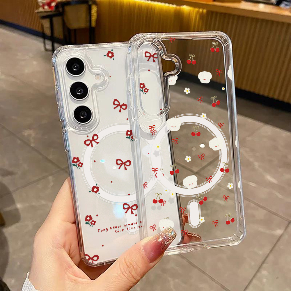 เคสโทรศัพท์แบบแม่เหล็ก for Samsung A57 A37 A07 A17 S26 Ultra A56 A55 5G A36 A35 A26 A54 S24 S25 S23 Ultra S24FEกันกระแทก