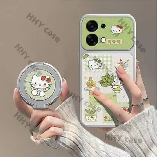 OPPO A6 A5 Pro 5G เคส OPPO A6S A6X 5G เคส OPPO A6X 4G เคส กรณีขนาดเล็กสด Pomelo Leaf Katie Cat ของแท้หนังโทรศัพท์กรณีขนาดใหญ่ดู Full Sheepskin Soft Edge แพคเกจเต็ม