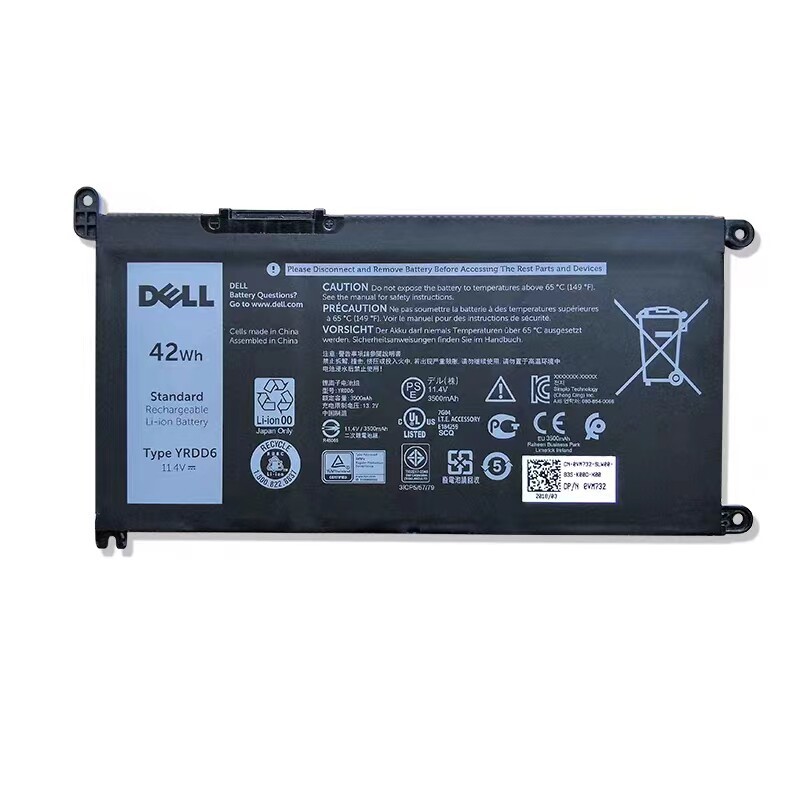 เหมาะสําหรับ Dell inspiron3583 3584 3585 V3590 3593 3595 3501 แบตเตอรี่ YRDD6