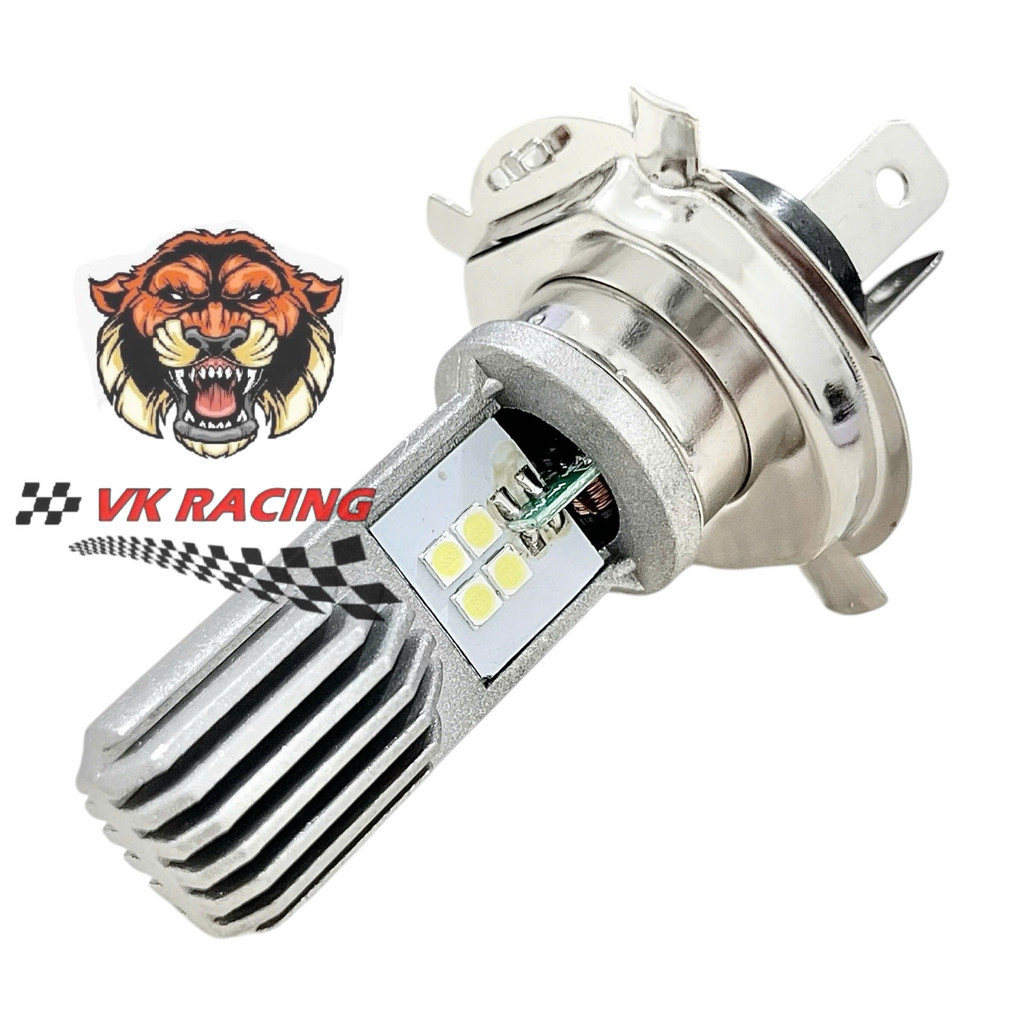 หลอดไฟ LED H4 (3 ขา) ญี่ปุ่น TLT 4 หัวใจ wave rs - wave 110 - fu125 led - ex135 5s - ex150 2015-2018