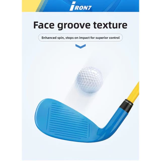 PGM GOLF Golf 7 Iron JRTIG011 | เพลาคาร์บอนสีแดงจูเนียร์เด็กที่เป็นมิตร