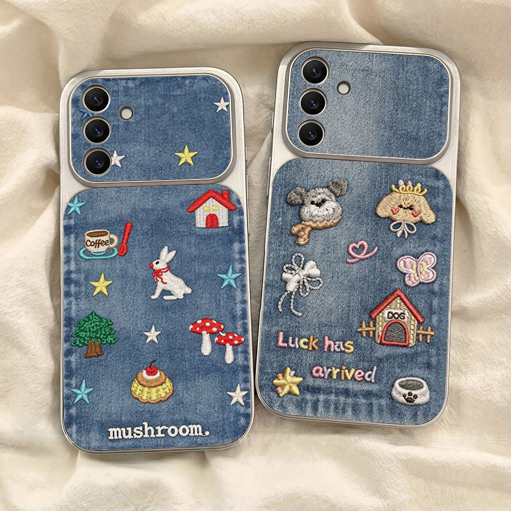 เคสซัมซุง For Samsung A57 A37 A27 A17 A07 A56 A55 A54 A15 A16 A05S S26 S25 S24 S23 Ultra FE เคสนิ่มลายหนังแกะ สีพื้น