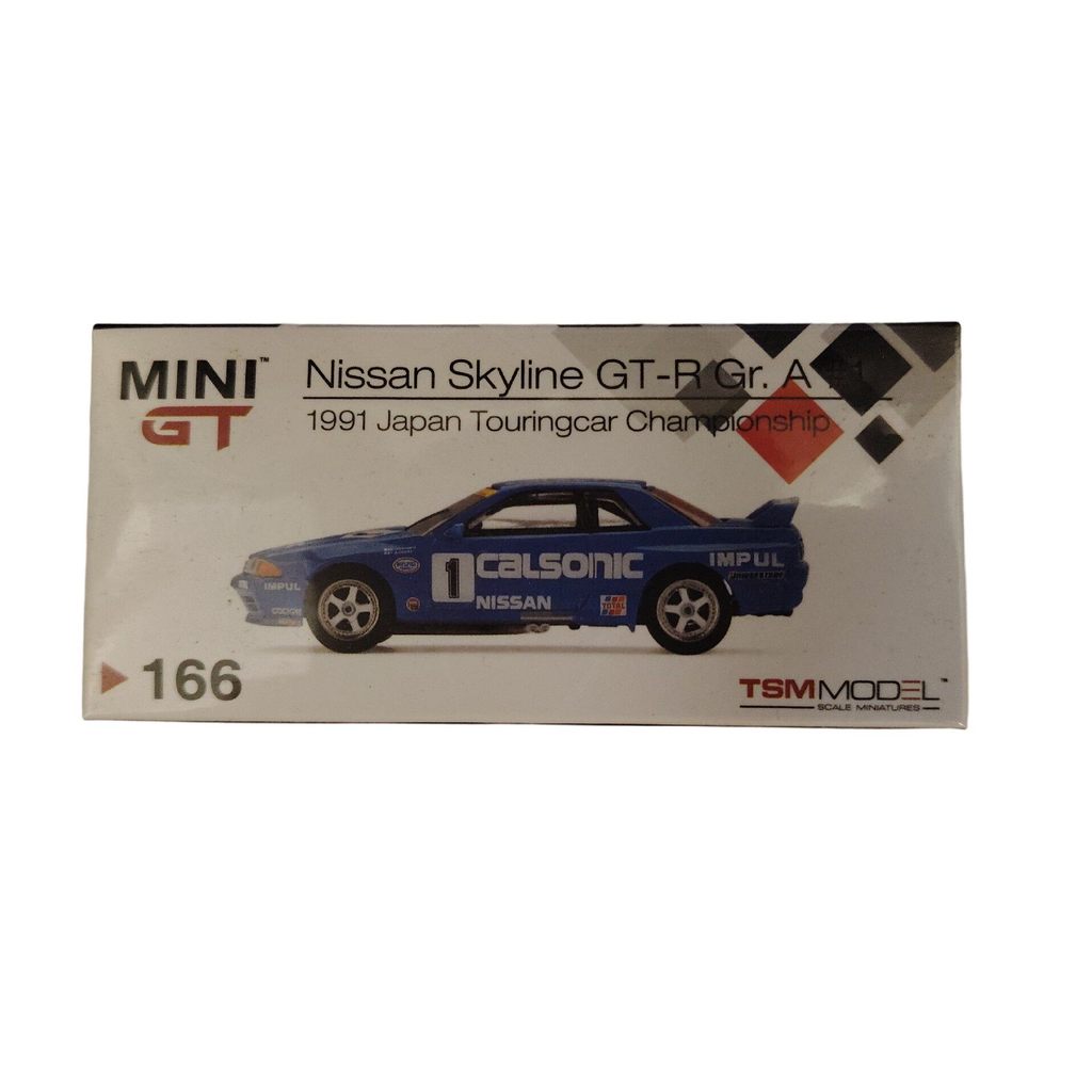 รถเก่าใหม่เอี่ยมออกจากพิมพ์หมายเลข 166 MINIGT 1/64 Nissan GT-R Day